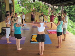People doing Yoga at Anamay