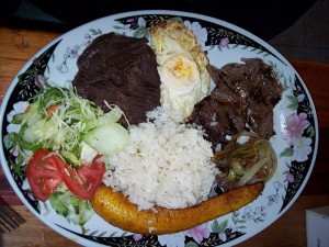 Typical Costa Rican Meal