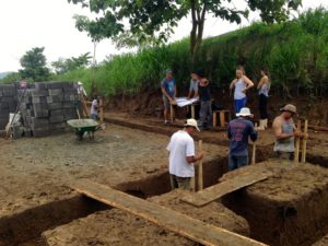 Cirenas main classroom foundation work