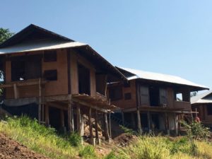 overhanging cabin dorms