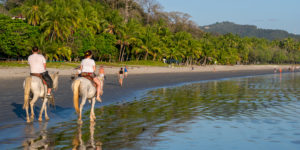 Samara Tree House Inn: horse riding on samara beach